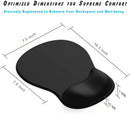 Gel Wrist Rest Mouse Pad - Ergonomic Office Mouse Pad with Wrist Support - Non-Slip, Design Desktop Accessory Pad for Home & Game Decoration (02Pink Serenity)