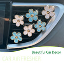 6pcs Flowers Car Air Freshener Vent Clips Blue White Daisy Flowers Air Vent Clip Car Accessories for Women 3.3cm/3cm Refillable Daisy Decor Diffuser