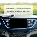 6pcs Flowers Car Air Freshener Vent Clips Purple White Daisy Air Vent Clip Car Accessories for Women 3.3cm/3cm Flower Vehicle Interior Decor Refillable Diffuser