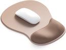 Gel Wrist Rest Mouse Pad - Ergonomic Office Mouse Pad with Wrist Support - Non-Slip Design Desktop Accessory Pad for Home & Game Decoration (06 Mocha Sha)