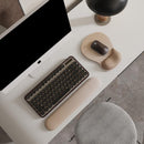 Gel Wrist Rest Mouse Pad - Ergonomic Office Mouse Pad with Wrist Support - Non-Slip Design Desktop Accessory Pad for Home & Game Decoration (06 Mocha Sha)