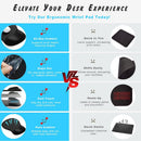 Gel Wrist Rest Mouse Pad - Ergonomic Office Mouse Pad with Wrist Support - Non-Slip Design Desktop Accessory Pad for Home & Game Decoration (06 Mocha Sha)