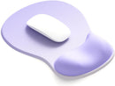 Gel Wrist Rest Mouse Pad - Ergonomic Office Mouse Pad with Wrist Support - Non-Slip Design Desktop Accessory Pad for Home & Game Decoration (06 Purple Gradient)