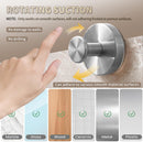 2026 Upgraded Drill-Free Suction Cup Hooks, Stainless Steel Suction Cup Hooks for Shower, Mirror, Wall, Bathroom, Glass, Hanging Towels - 4 Pack, Gold