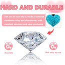 4PCS Heart-Shaped Car Vent Clips with Rhinestone,Bling Air Vent Clips Car Decorations,Premium Shiny Car Clips for Vents Accessories Interior (Lake Blue)