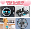4PCS Heart-Shaped Car Vent Clips with Rhinestone,Bling Air Vent Clips Car Decorations,Premium Shiny Car Clips for Vents Accessories Interior (Lake Blue)
