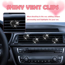 4PCS Heart-Shaped Car Vent Clips with Rhinestone,Bling Air Vent Clips Car Decorations,Premium Shiny Car Clips for Vents Accessories Interior (Black)