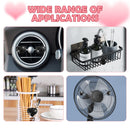 4PCS Heart-Shaped Car Vent Clips with Rhinestone,Bling Air Vent Clips Car Decorations,Premium Shiny Car Clips for Vents Accessories Interior (Black)