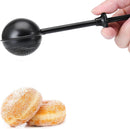 Flour Duster, One-Hand Operation, 304 Stainless Steel Powder Sugar Bowl Dusting Duster, Dusting Flour Sieve，Black