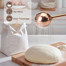 Flour Duster, One-Hand Operation, 304 Stainless Steel Powder Sugar Bowl Dusting Duster, Dusting Flour Sieve,Brown