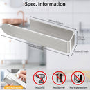 Adhesive Hand Towel Holder, 8 Inch Towel Holder for Bathroom Wall Mounted, Self Adhesive Square Stick on Towel Bar Wall for Kitchen Cabinet RV, (2 Pack)