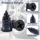 Screw On Tire Plug, 70 Tire Repair Screws, Tire Repair Rubber Nail Kit, Tire Screw Plug Repair Kit, Spin Tire Repair Plug for Car, Motorcycle, Truck, Tractor Tire Puncture Repair