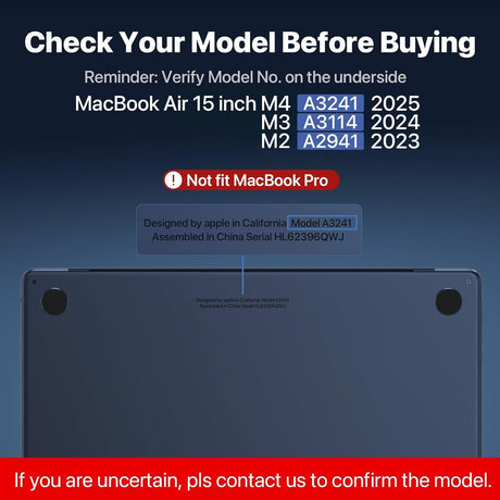 Easy On/Off Magnetic 360° Privacy Screen Filter Compatible with MacBook Air 15.3 inch (2023-2025, M2, M3, M4), Anti-Glare Laptop Privacy Screen Protector with Camera Cover - UV Blocking 90% - Model: A: 3241, A3114, A2941