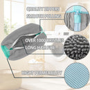 Shoe Washer Bag Laundry Shoe Bag for Washer & Dryer, Reusable 2 Pack Sneaker Cleaning Bag, 360° Deep Cleaning Machine for All Shoe Types with Self-Locking Zipper（Grey）