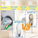 Shoe Washer Bag Laundry Shoe Bag for Washer & Dryer, Reusable 2 Pack Sneaker Cleaning Bag, 360° Deep Cleaning Machine for All Shoe Types with Self-Locking Zipper（Grey）