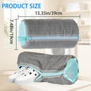 Shoe Washer Bag Laundry Shoe Bag for Washer & Dryer, Reusable 2 Pack Sneaker Cleaning Bag, 360° Deep Cleaning Machine for All Shoe Types with Self-Locking Zipper（Grey）