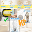 Shoe Washer Bag Laundry Shoe Bag for Washer & Dryer, Reusable 2 Pack Sneaker Cleaning Bag, 360° Deep Cleaning Machine for All Shoe Types with Self-Locking Zipper