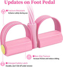 Pedal Resistance Bands with Handles, Upgrade 6-Tubes Manual Tension Training Pedal, Natural Rubber Foot Pedal Resistance Bands, Multifunction Fitness Bands for Abdomen, Waist, Arm, Leg