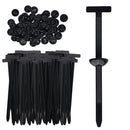 150 Pcs Nylon Universal Cable Buckle for Car - Self-Locking & Easy Installation Zipper Clamp Pin & Button Design - UV Resistant Zipper Tie Tie for Quick and Easy Car Everyday Repair