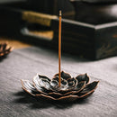 3 Pack Brass Lotus Incense Holder, Incense Sticks Burner, Incense Ash Catcher
