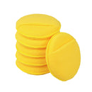 Microfiber Wax Applicator Pads, Car Wax Applicator with Finger Pocket, Buffing & Detail Polishing Foam Pads for Car Cleaning and Fine Polishing (5 inch, 6 Pack) (Yellow)