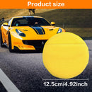 Microfiber Wax Applicator Pads, Car Wax Applicator with Finger Pocket, Buffing & Detail Polishing Foam Pads for Car Cleaning and Fine Polishing (5 inch, 6 Pack) (Yellow)
