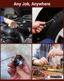 4-Piece Hook & Paddle Set, Precision Auto Paddle Tool & O-Ring Paddle Set with Comfortable Grip & Anti-Slip Shaft for Oil Seal, Gasket Removal, Electronic Repair