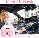 6pcs Pink Bow Car Vent Clamp, Cute Air Freshener Clamp, Pink Bow Auto Accessories, Coquette Air Air Conditioning Vent Decoration, Indoor Girl Car Accessories for Women Car Truck Suv