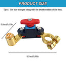 Car Battery Power Cut-off Switch Circuit Breaker, Adjustable Pure Copper Stable Transmission High Conductivity 12v-24v Disconnect Switch Smart Car Truck Boat RV Supplies