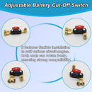 Car Battery Power Cut-off Switch Circuit Breaker, Adjustable Pure Copper Stable Transmission High Conductivity 12v-24v Disconnect Switch Smart Car Truck Boat RV Supplies