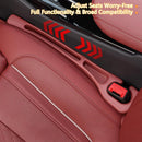 Car Seat Crevice Fill Organizer 2 pcs - No Drop Seat Guard, General Automotive Seat Crevice Filler, Durable Non-Slip Material, Easy Installation in 10 Seconds, for Cars, Trucks & SUVs (Beige)