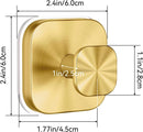 Suction Cup Hooks for Inside Shower,Heavy Duty Reusable No-Drill Hooks for Bathroom Wall,Glass,Windows,Tile-for Hanging Towels,Robes,Loofah - Wreath Hangers for Front Door,4packs (Gold)