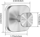 Suction Cup Hooks for Inside Shower,Heavy Duty Reusable No-Drill Hooks for Bathroom Wall,Glass,Windows,Tile - for Hanging Towels,Robes,Loofah-Wreath Hangers for Front Door,4packs (Silver)