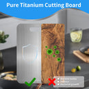 Titanium Cutting Board for Kitchen, Food-Grade 304 Stainless Steel Cutting Board, Suitable for Meat, Fruits and Vegetables (15.1 × 11 inches and 13.4 × 9 inches)