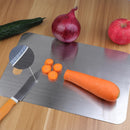 Titanium Cutting Board for Kitchen, Food-Grade 304 Stainless Steel Cutting Board, Suitable for Meat, Fruits and Vegetables (15.1 × 11 inches and 13.4 × 9 inches)