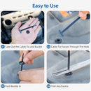 200 Pcs Nylon Universal Cable Buckle for Car - Self-Locking & Easy Installation Zipper Clamp Pin & Button Design - UV Resistant Zipper Tie Tie for Quick and Easy Car Everyday Repair