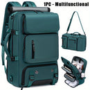 18.1-inch Easy-Travel Bag (46×30×16 cm): Four carrying modes in one bag, with independent shoe compartment and freely switchable hidden shoulder straps.(light gray）