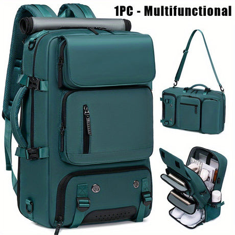 18.1-inch Easy-Travel Bag (46×30×16 cm): Four carrying modes in one bag, with independent shoe compartment and freely switchable hidden shoulder straps.(light gray）