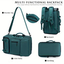 18.1-inch Easy-Travel Bag (46×30×16 cm): Four carrying modes in one bag, with independent shoe compartment and freely switchable hidden shoulder straps.(Army green）