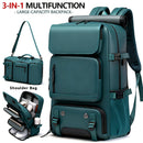 18.1-inch Easy-Travel Bag (46×30×16 cm): Four carrying modes in one bag, with independent shoe compartment and freely switchable hidden shoulder straps.(Army green）