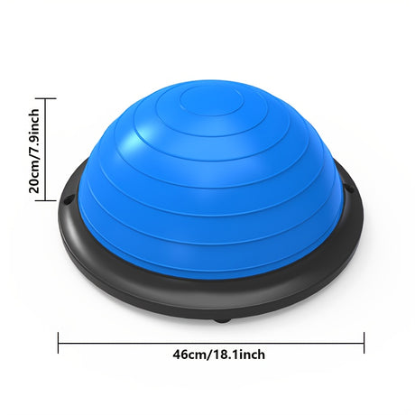 Hemisphere Trainer – Portable Inflatable Balance Trainer, specifically designed for core training, yoga, rehabilitation, and Pilates, equipped with a stable base. Suitable for home gyms, fitness centers, and physical conditioning.（BLUE）