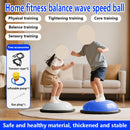 Hemisphere Trainer – Portable Inflatable Balance Trainer, specifically designed for core training, yoga, rehabilitation, and Pilates, equipped with a stable base. Suitable for home gyms, fitness centers, and physical conditioning.（BLUE）