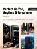 BALCK Upgraded Portable Coffee Maker with Temperature and Power Display, USB-C Charging, Self-Heating & Cold Brew Functions, Compatible with Coffee Capsules/Ground Coffee. Perfect Espresso Machine for Home, Office,