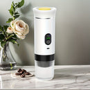 Upgraded Portable Coffee Maker with Temperature and Power Display, USB-C Charging, Self-Heating & Cold Brew Functions, Compatible with Coffee Capsules/Ground Coffee. Perfect Espresso Machine for Home, Office, Travel, RV, (white)