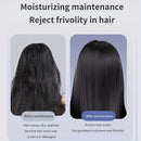 New Portable Hair Straightening Comb, USB rechargeable, 4000mAh battery, includes charging dock. Intelligent digital temperature control, dual use for straightening and curling, long-lasting hold without damaging hair, BLACK