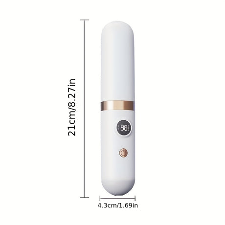 New Portable Hair Straightening Comb, USB rechargeable, 4000mAh battery, includes charging dock. Intelligent digital temperature control, dual use for straightening and curling, long-lasting hold without damaging hair(GREY)