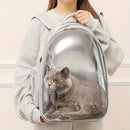 (GREEN)Replacement Transparent Pet Backpack with Zipper Closure - Heavy-Duty Structure, Ventilated and Padded Lining - Portable Travel Carrier for Cats, Small Dogs, Airplanes, Trains, Cars - Safe and Comfortable Carrier Backpack for Busy Pet Owners - Idea