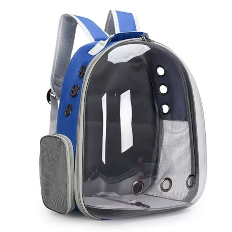 (GREEN)Replacement Transparent Pet Backpack with Zipper Closure - Heavy-Duty Structure, Ventilated and Padded Lining - Portable Travel Carrier for Cats, Small Dogs, Airplanes, Trains, Cars - Safe and Comfortable Carrier Backpack for Busy Pet Owners - Idea