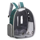 (GREY)Replacement Transparent Pet Backpack with Zipper Closure - Heavy-Duty Structure, Ventilated and Padded Lining - Portable Travel Carrier for Cats, Small Dogs, Airplanes, Trains, Cars - Safe and Comfortable Carrier Backpack for Busy Pet Owners - Ideal