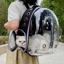 (BLUE)Replacement Transparent Pet Backpack with Zipper Closure - Heavy-Duty Structure, Ventilated and Padded Lining - Portable Travel Carrier for Cats, Small Dogs, Airplanes, Trains, Cars - Safe and Comfortable Carrier Backpack for Busy Pet Owners - Ideal